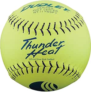 Balle 44/375 30.5cm USSSA Balle De Softball Dudley Pro M USSSA 44/375 - Thunder SY 30,5cm Synthétique Balle Softball