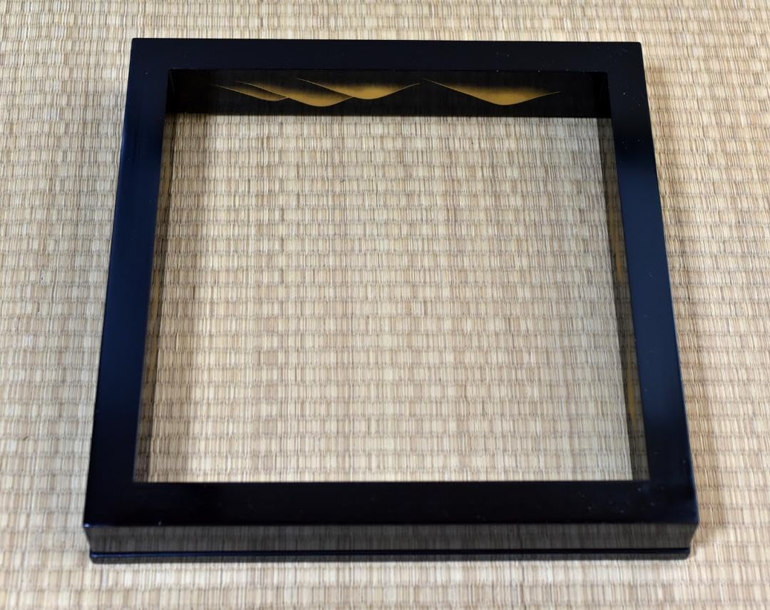 真塗蒔絵炉縁　【極上品】お茶道具／共箱囲炉裏 Amazon.co.jp: 真塗蒔絵炉縁 蒔絵富士柄極上 お茶道具／囲炉裏 元箱