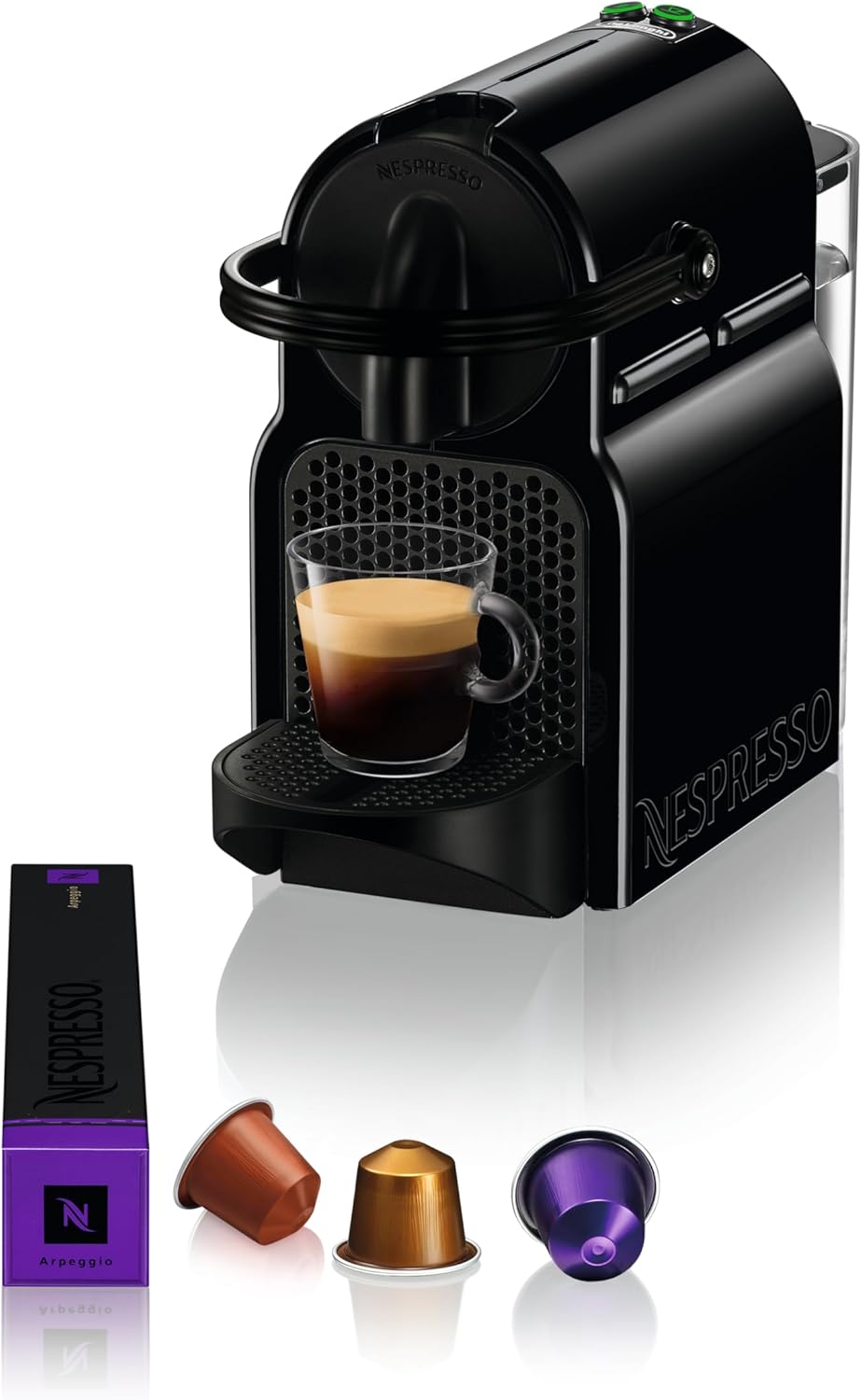 Nespresso Inissia EN80.B Macchina per Caffè Espresso, Black