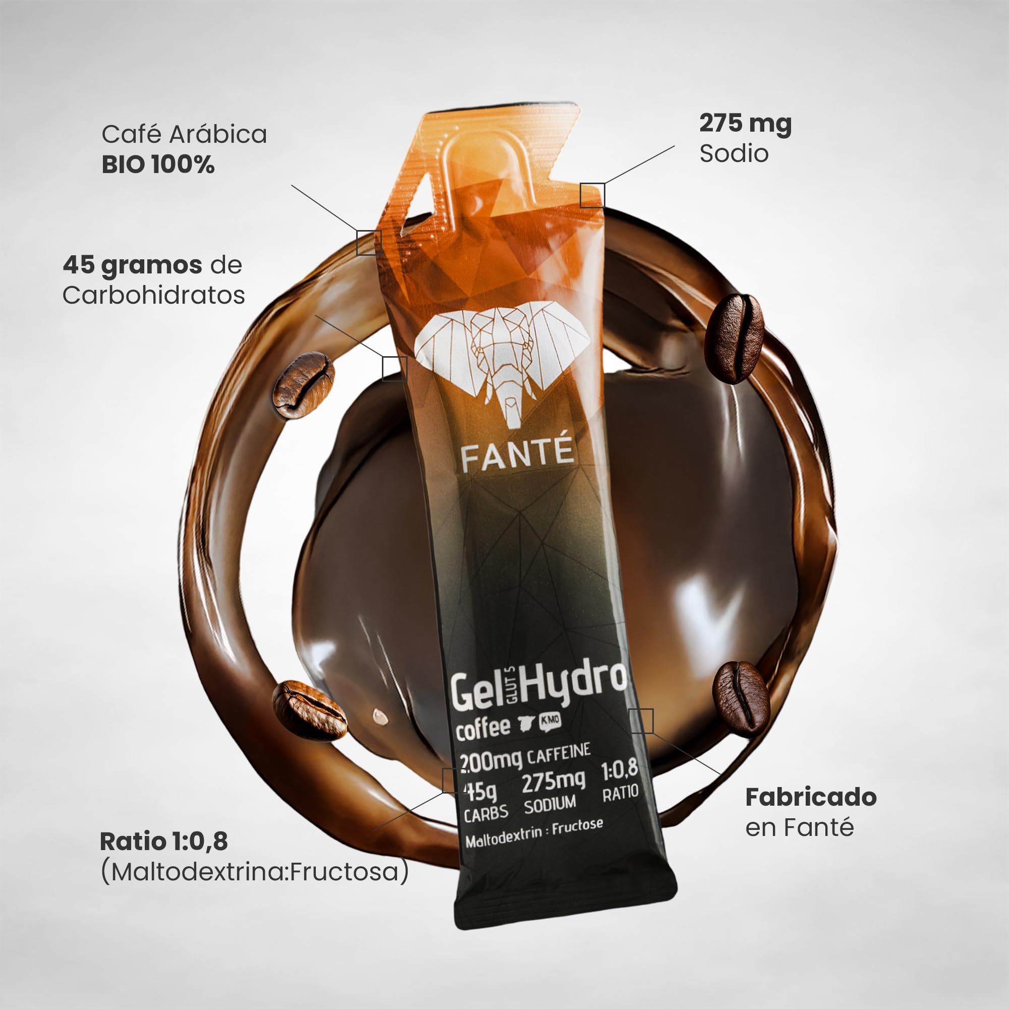 FANTÉ Fuel+ Pack | Pack de 19 productos con geles energéticos, gummies y bebida de carbohidratos para running y ciclismo con cafeína y sodio.