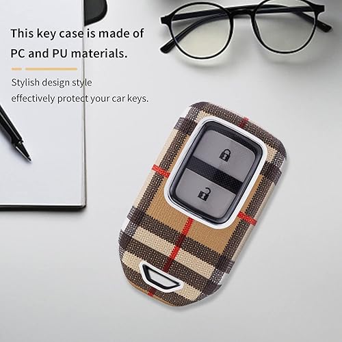 Miniatura 5 de Kwak's Funda para llavero compatible con Accord Civic CRV Pilot Odyssey Passport Smart Premium Protección completa Smart Remote sin llave