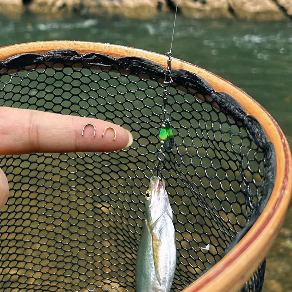 Juego de 200 Piezas de Mosquetones de Latón para Pesca miniatura 6
