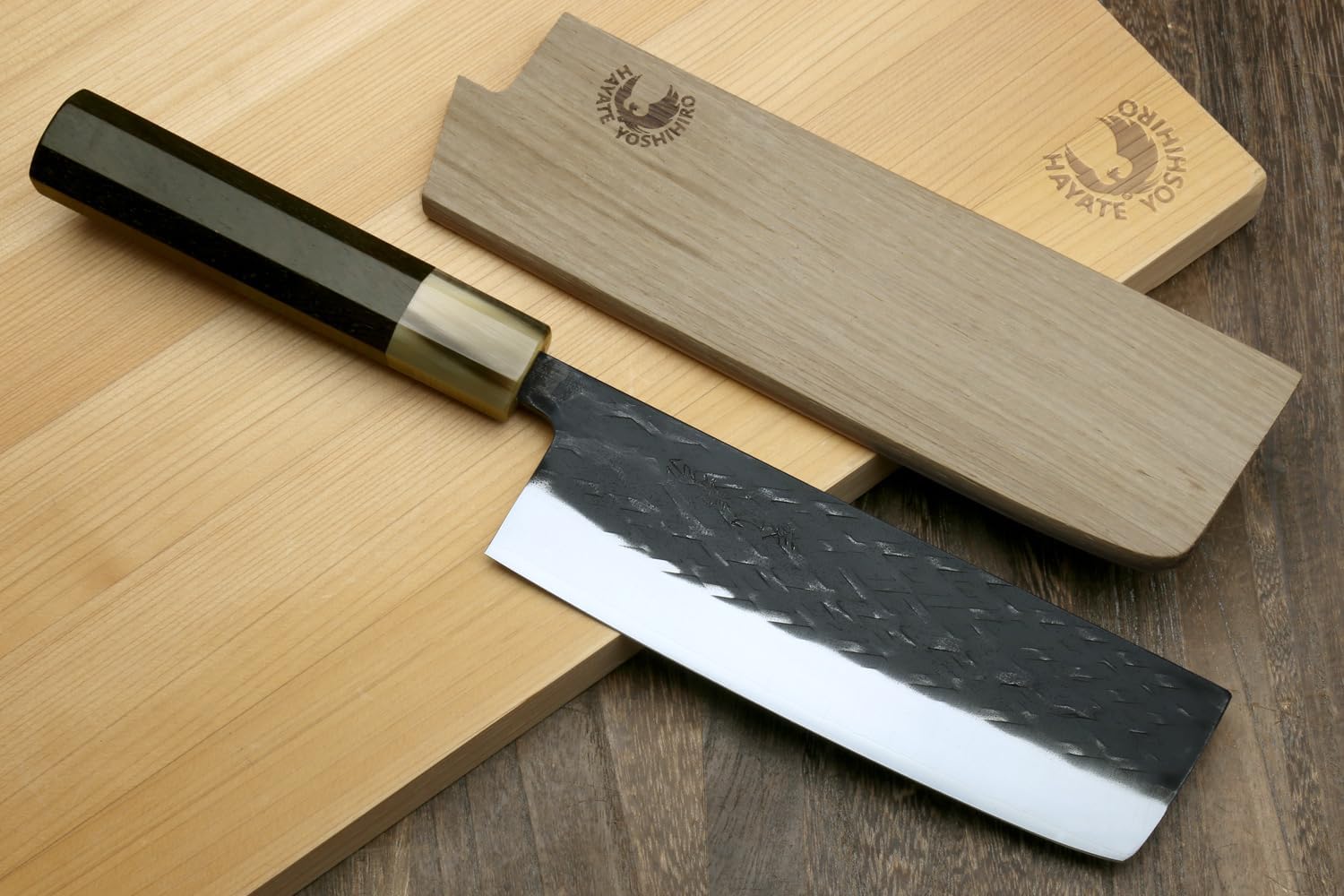 Yoshihiro Kurouchi Stainless High Performance SLD Japanese Nakiri Vegetable Knife (6.5"(165mm) & Saya)
