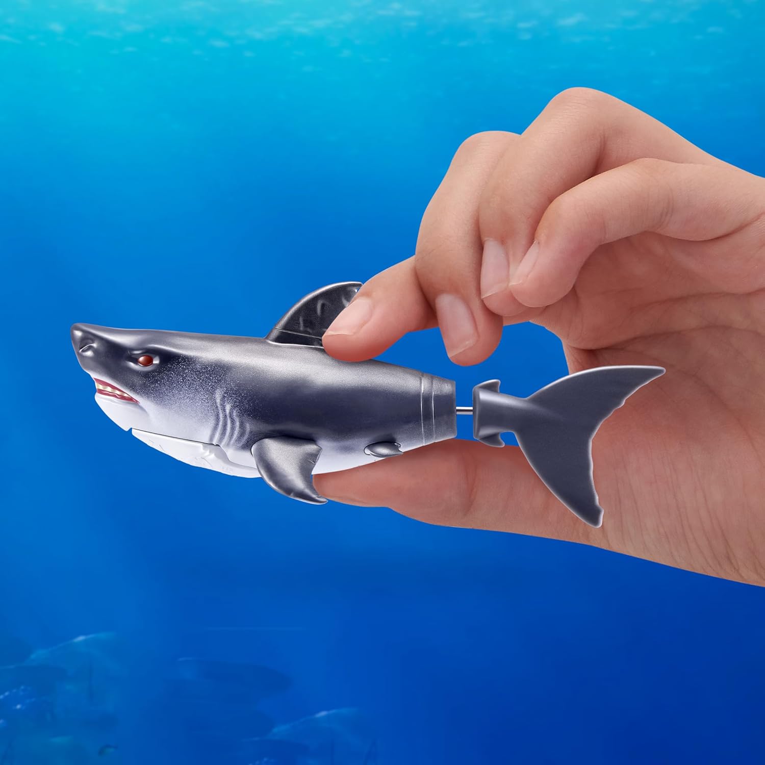 Robo Alive Water Activated Shark 2 Pack (Blue) by ZURU – Realistic Swimming Robotic Bath Toy for Kids, Tweens & Teens, Water-Activated Pet Shark for Play & Pranks, 3+