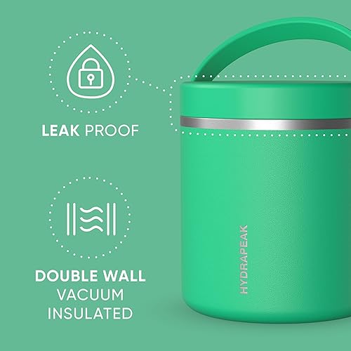 Miniatura 3 de Hydrapeak - Termo de acero inoxidable de 32 oz, aislamiento al vacío, comida caliente y fría, boca ancha, a prueba de fugas, para adultos y niños