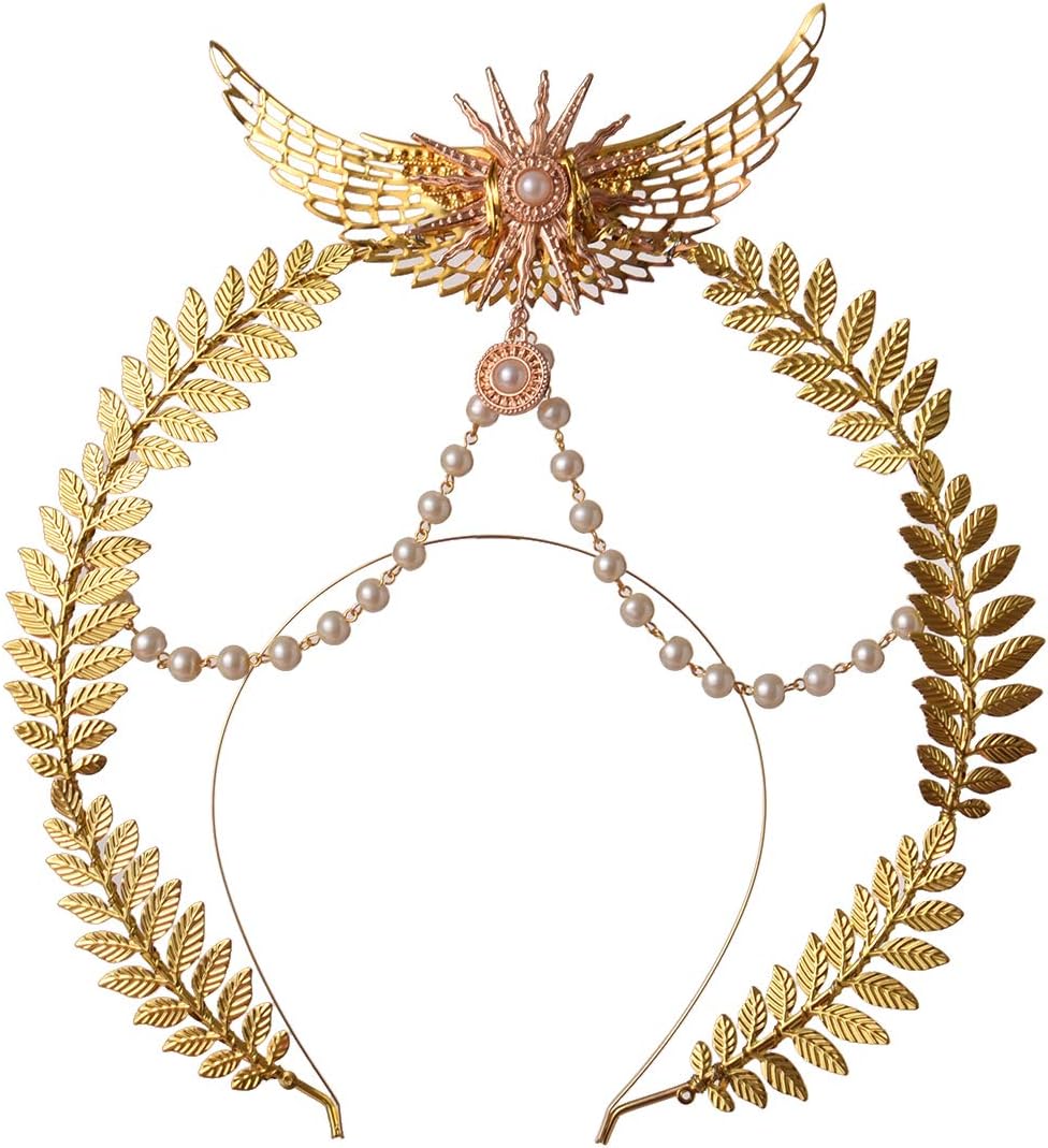 BLESSUME Halo Crown Mary Goddess Headband Women's Halloween Costume Goddess Headpiece