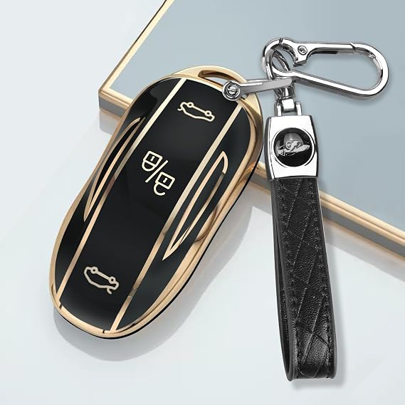 QBUC for Tesla Key Fob Cover Compatible with Tesla Model S ,Model 3 / Y,Model X