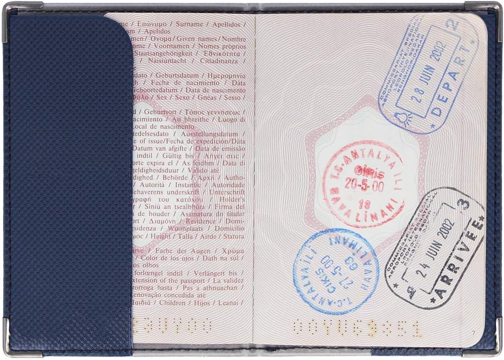 Exacompta Étui Passeport Elise Terracotta – Protection Élégante En Cuir Saffiano Synthétique, 9.5x13.5 Cm
