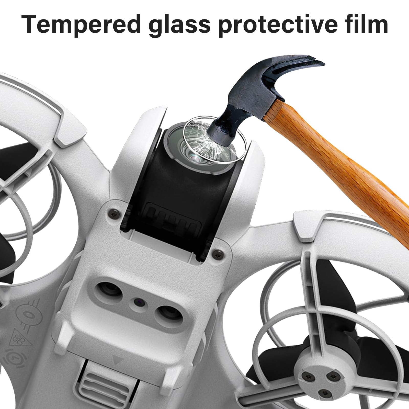 Pellicola Protettiva Compatibile con DJI Neo, 9H Durezza Anti Graffio Vetro Temperato, Ultra HD Senza Bolle Anti-Impronta Pellicola Protezione [4 Pezzi]