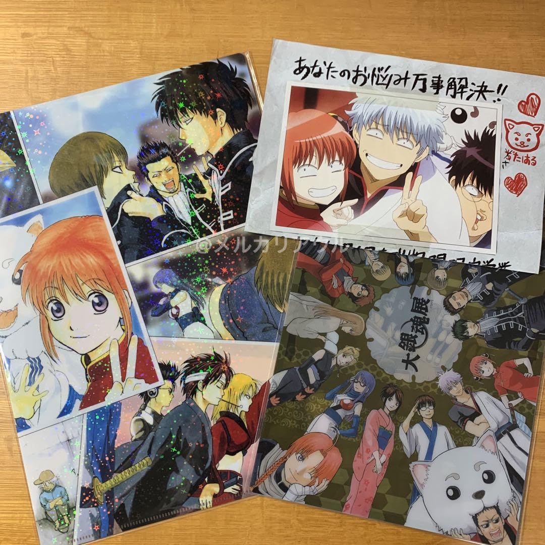 Amazon.co.jp: 銀魂 原作イラストクリアファイル 大銀魂展下敷き usj 