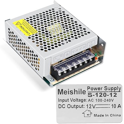 Adaptador de fuente de alimentación de conmutación de 12V 10A 120W DC PSU AC-DC 12Volt Convertidor de transformador industrial 0-85amps Unidad LED