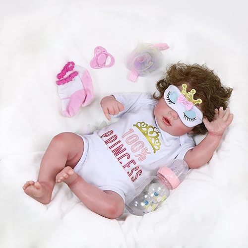 Muñecas de bebé Reborn durmiendo, muñeca realista de bebé recién nacida de 20 pulgadas, muñeca Reborn realista de bebé recién nacida, muñecas Reborn