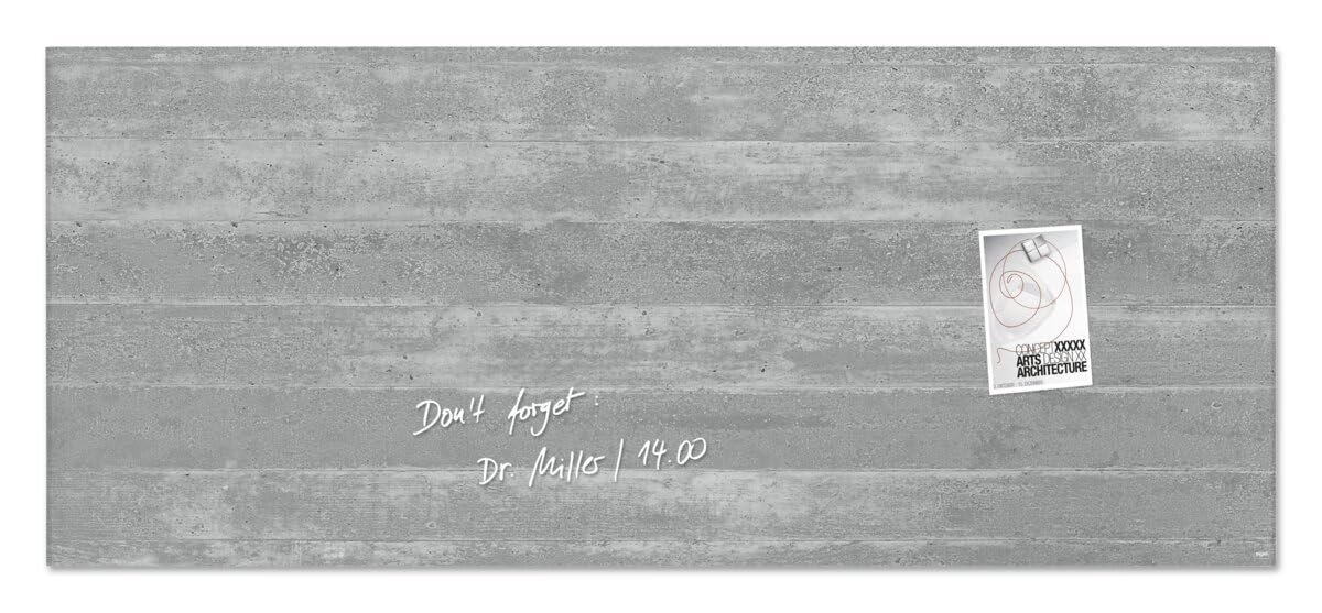 Sigel Wall Mounted Magnetic Glass Board 1300x550x18mm - Fairfaced