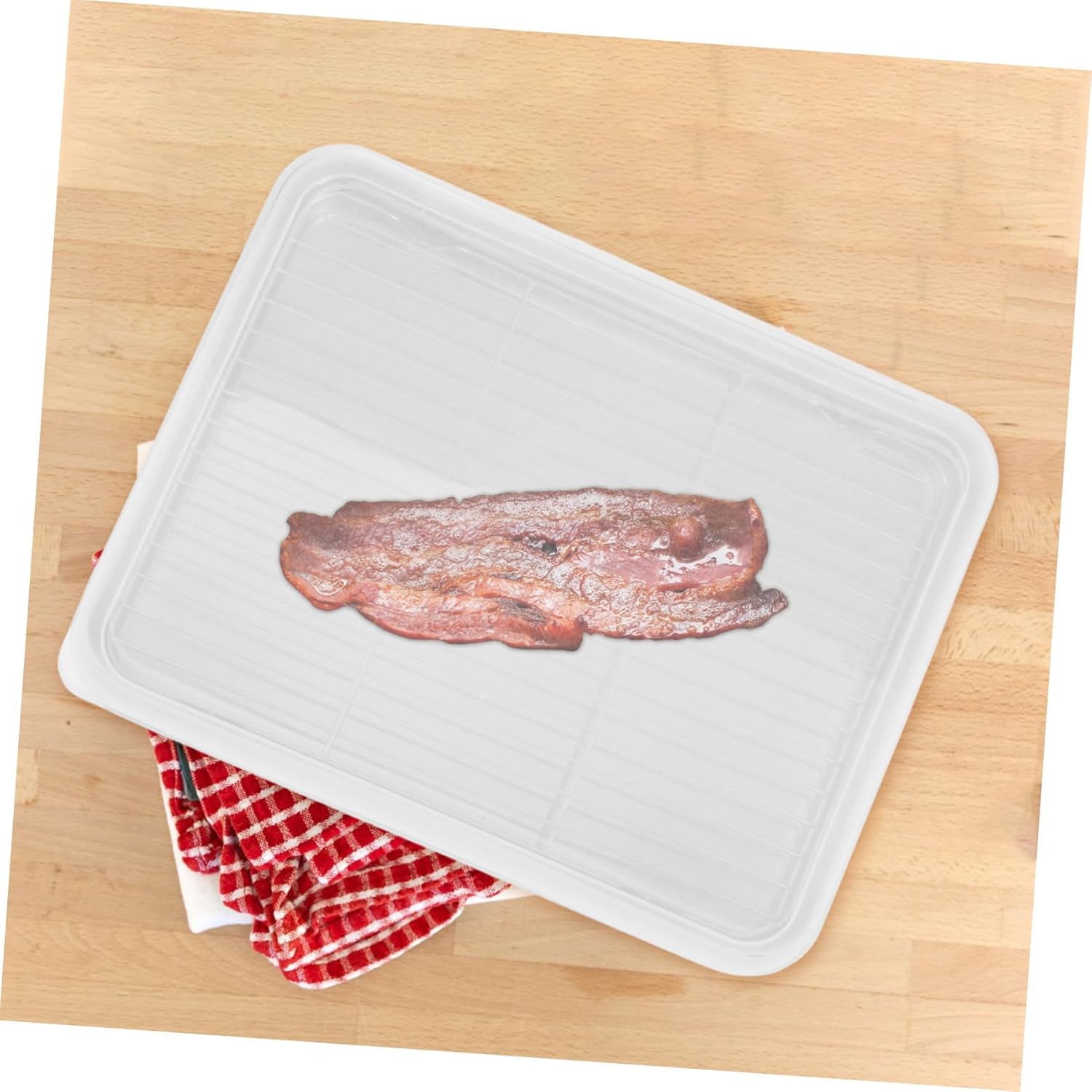 Stainless Steel Roasting Pan with Rack and Cover Rectangular Oven Baking Tray Kitchen Supply for Cooking Meat and Multipurpose Baking