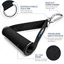 FITCOZI Nylon Exercise Handles Cable Machine Attachments Resistance Bands Handles Grips Fitness Strap Stirrup Handle Cable Attachment for Yoga Exercise Workout Gym Resistance Training gallery image