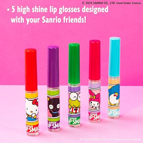 Miniatura 3 de Lip Smacker Sanrio Hello Kitty and Friends - Brillo labial líquido saborizado | Labios secos | Para niños, hombres y mujeres | Relleno de calcetines
