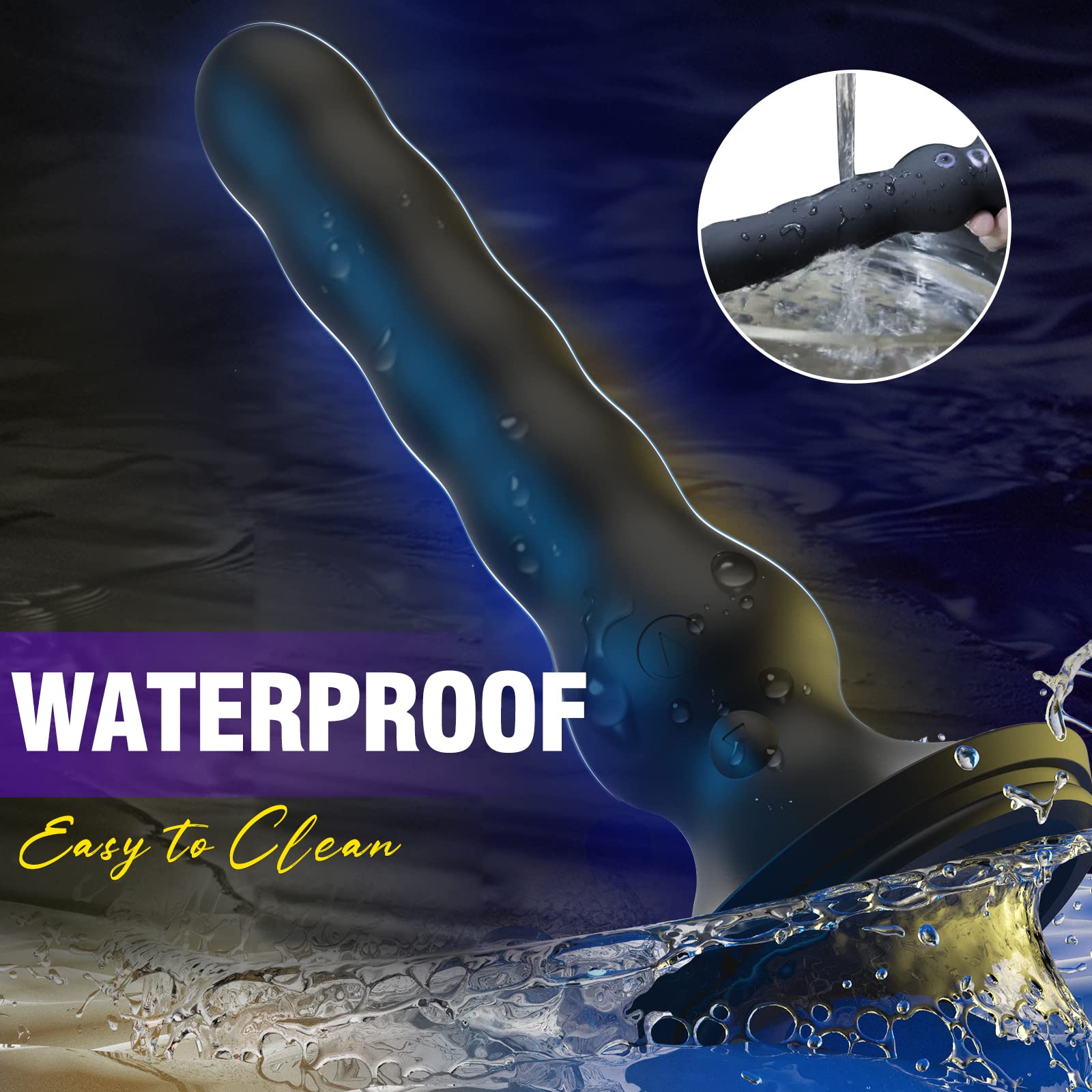 Amazon.com: Wave Motion Prostate Massager Anal Vibrator Strong Suction  Cup,10 Vibrating 4 Wave Modes, Clitoral G-Spot Stimulator Adult Sex Toys  for Men Women