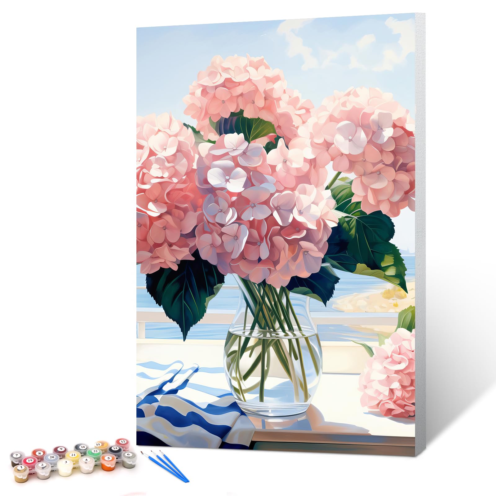Paint by Numbers Kit - Vase Flowers -15