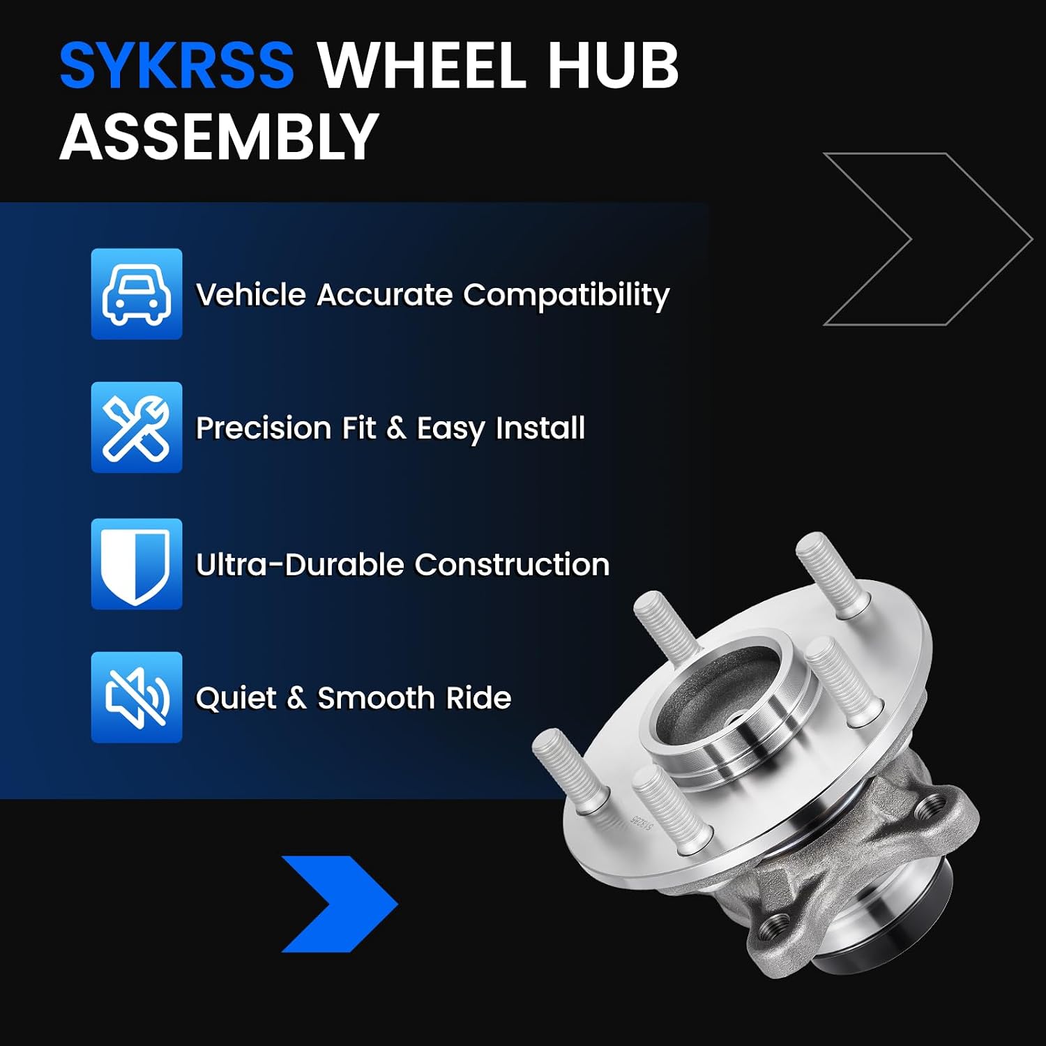 513285 Front Wheel Bearing and Hub Assembly Compatible with Lexus IS250 IS350 2006-2015, for GS350 GS460 2008-2011, for IS250 2006-2015, fits for RWD Models, 2PCS