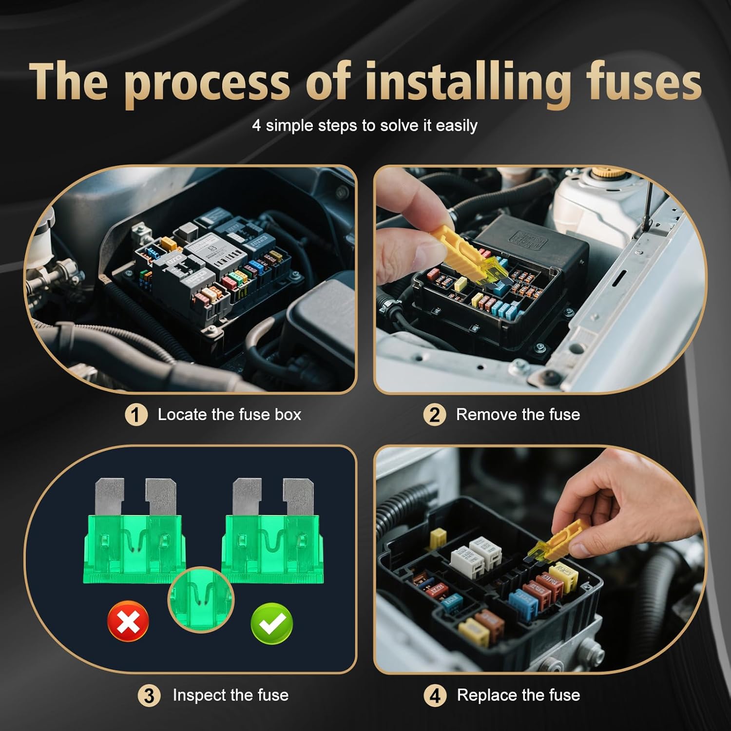 1200pcs Car Fuses Assortment Kit, 520PCS Standard Fuse Kit & 680PCS Mini Fuses + 1 Puller for Auto/RV/Truck/Motorcycle/Yacht (2A 3A 5A 7.5A 10A 15A 20A 25A 30A 35A 40A)