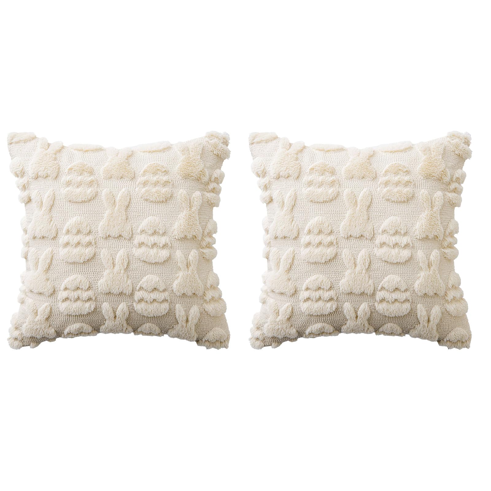 ordinarYone Pair Of Scandinavian Styles Jacquards Green Pillow Protectors With High Densities Embroidery For Sofa Sleeping