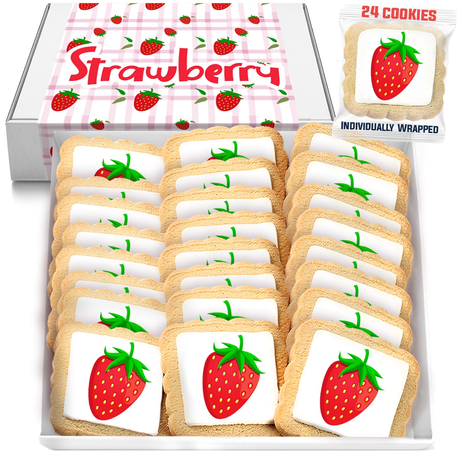 Construction Theme Cookies Individually Wrapped 24 Pack | Bulldozer Excavator Digging Vehicles | Birthday Baby Shower