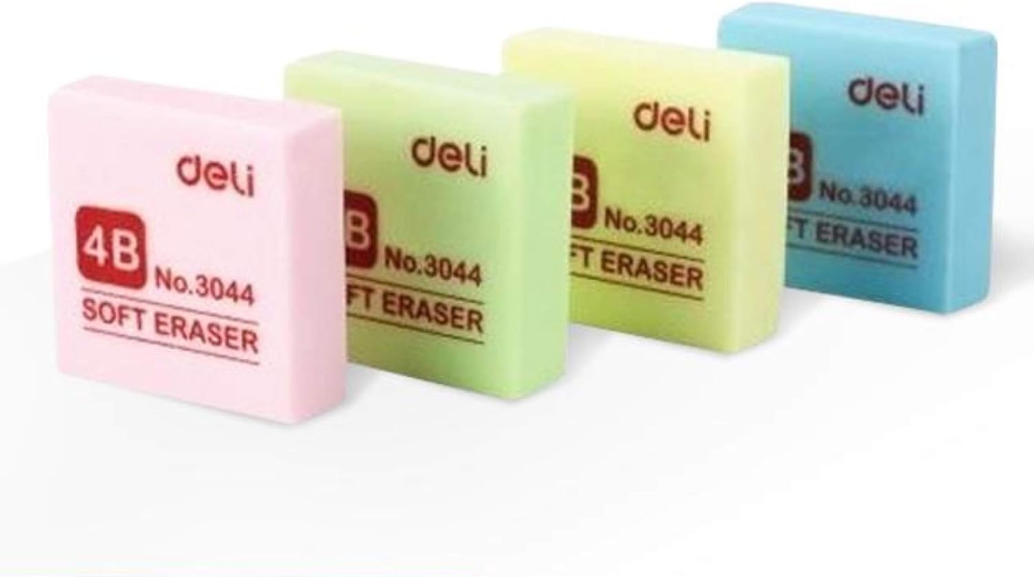 Globaldeli Colors Pencil Eraser Pack of 18 Plastic Erasers