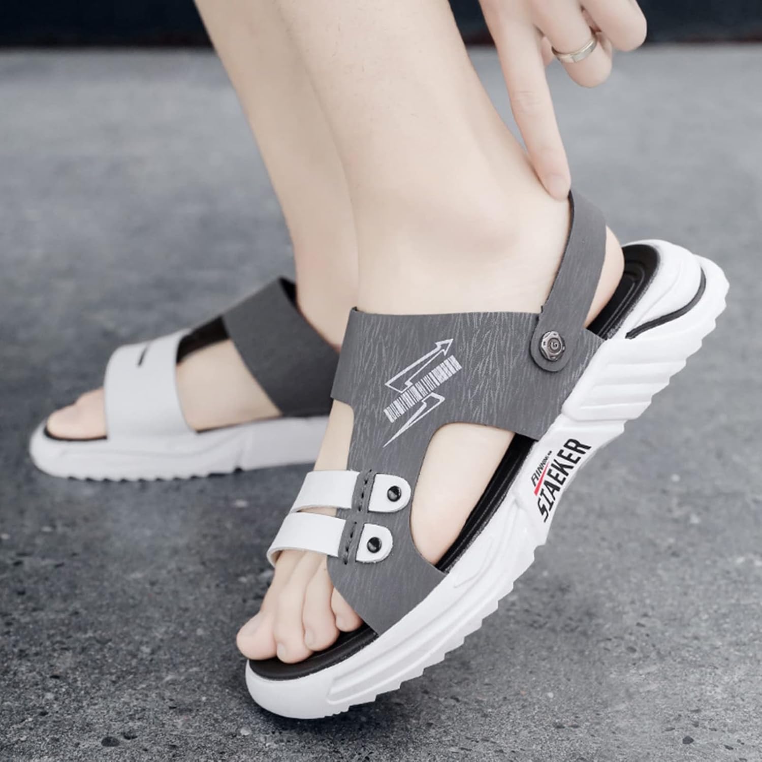 即発送可能 ｂａｇａｄ スポーツサンダル 2way 2種履き方 メンズサンダル アウトドアサンダル 厚底 スリッパ 外出スリッパ オープントゥ ビーチ サンダル 夏靴 紳士用 ファッション トレンド 韓国風 オールマイティ キャンパスサンダル キャンプ Www Larrypolatsch Com