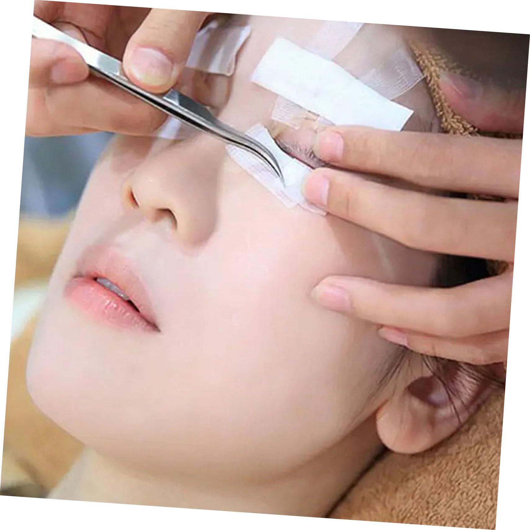 SOESFOUFU 8 Rolls Lash Extension Supplies Non-woven Lash Grafting Tape Eye - for Salons Home Use