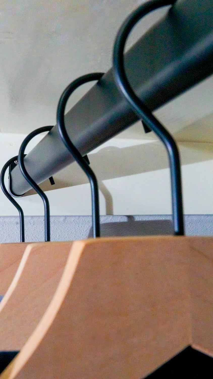 Oval Closet Rod - 94" - Black - 5 Pack