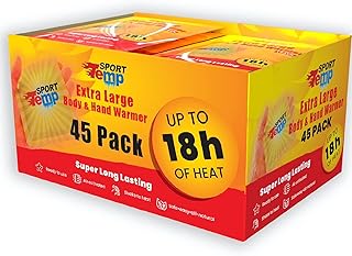 Sponsored Ad - Large Hand & Body Warmers (45 Count) - Up to 18 Hours of Heat, Super Long Lasting - Safe, Easy, All Natural...