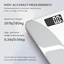 MEPL Smart Bluetooth Weighing Scale – 18 Health Metrics Tracker BMI, BMR Body Fat, Muscle Mass, Water | Sync with Mobile App | Tempered Glass, 180kg Capacity | 2-Year Warranty (White) gallery image