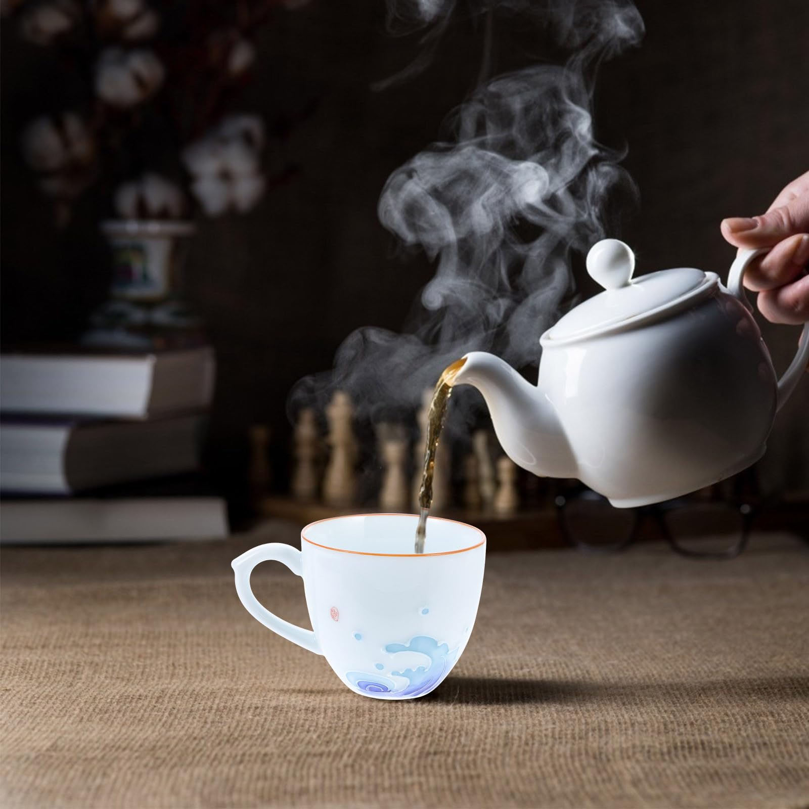 Dekorative Teetasse 6 Stück aus Keramik für Teegespräche