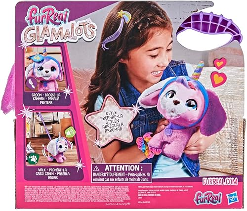 Miniatura 4 de Hasbro FurReal Glamalots - Juguete interactivo para mascotas, 7 accesorios, a partir de 4 años, multicolor (F1544)