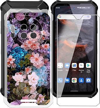 for Oukitel WP19 Pro Case, with 1 x Tempered Glass Screen Protector, Anti-Scratch Shock-Proof Clear TPU Bumper Cover Ultra-Thin Case for Oukitel WP19 Pro 6.78" - XT10