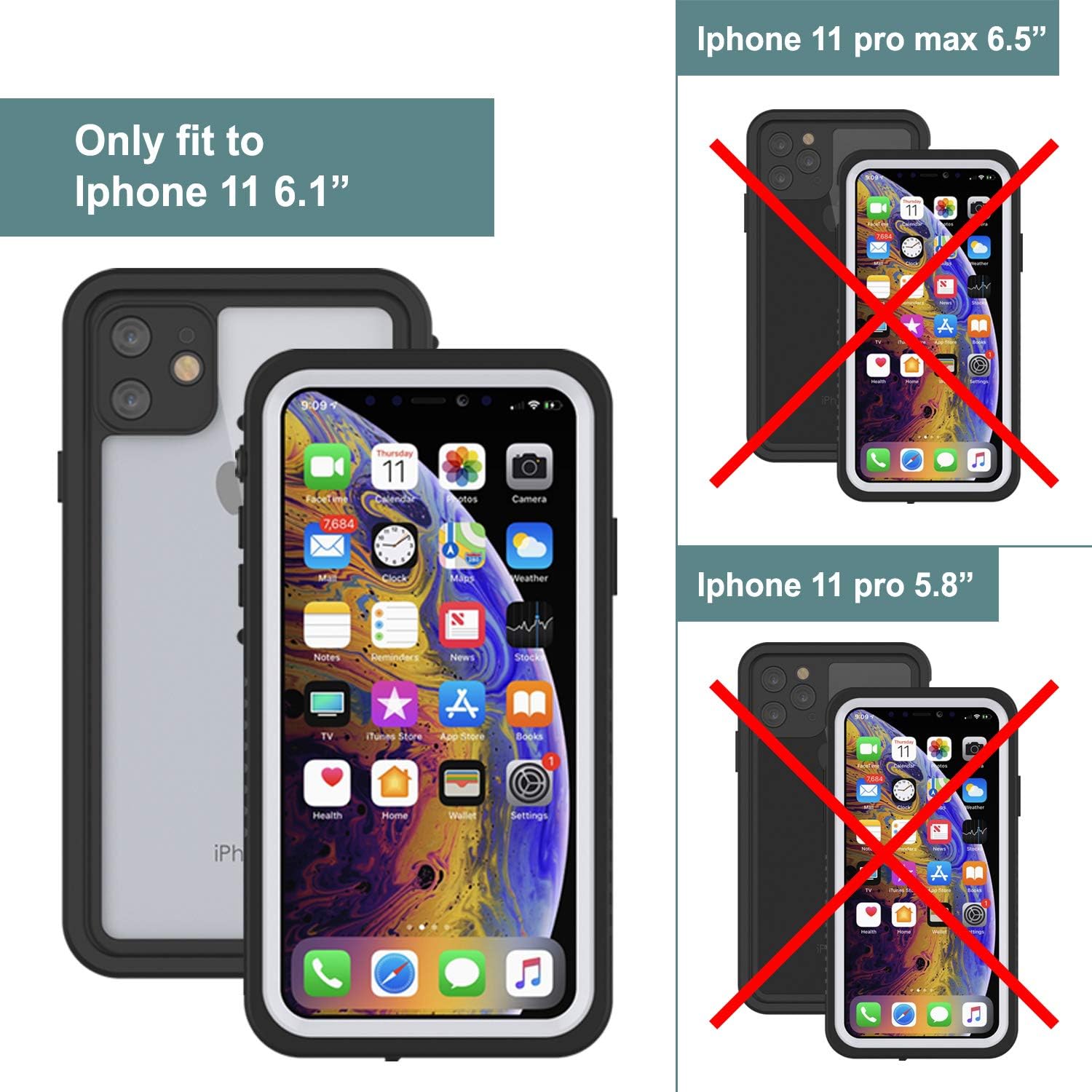 One-Day Sale: Up to 70% Off Punkcase iPhone 11 Waterproof Case [Extreme Series] [Slim Fit] [IP68 Certified] [Shockproof] [Snowproof] Armor Cover W/Built in Screen Protector Compatible with Apple iPhone 11 (6.1) (White)