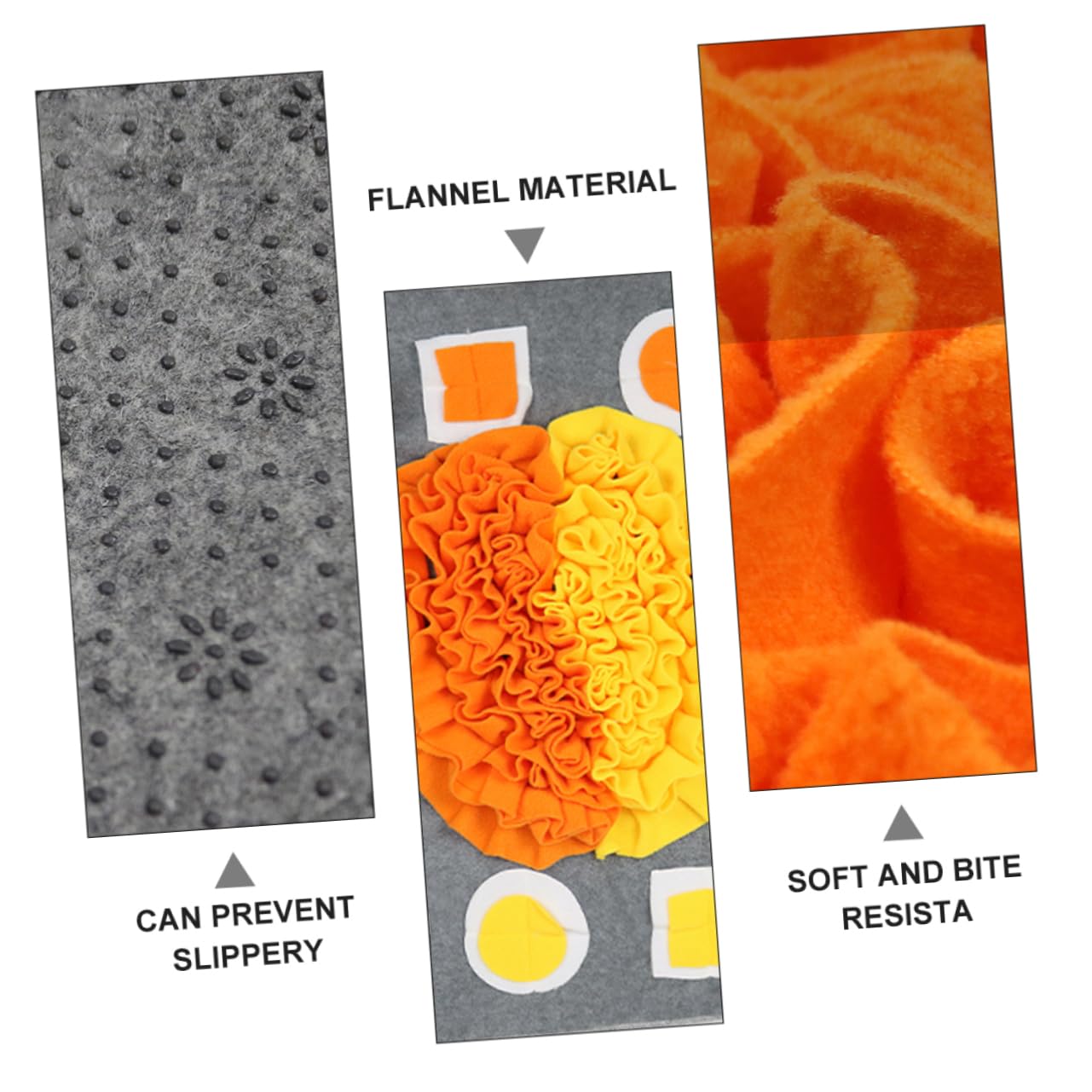 Kisangel Tapis Reniflant pour Chien en Flanelle Tapis Alimentation Lente pour Animaux de Compagnie