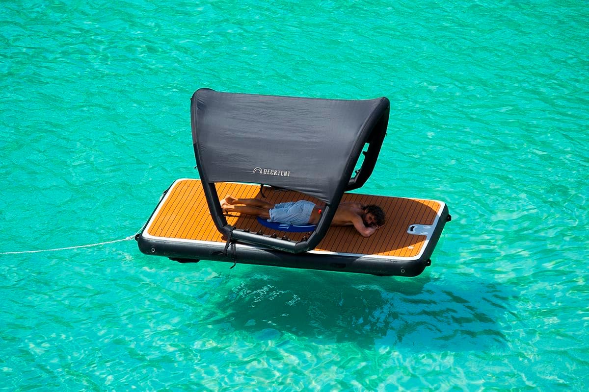 Bimini Boat Shade Inflatable Sun Shade Sail Shade for Boats of All Types, Size XS (Available XS - L), New (Black)