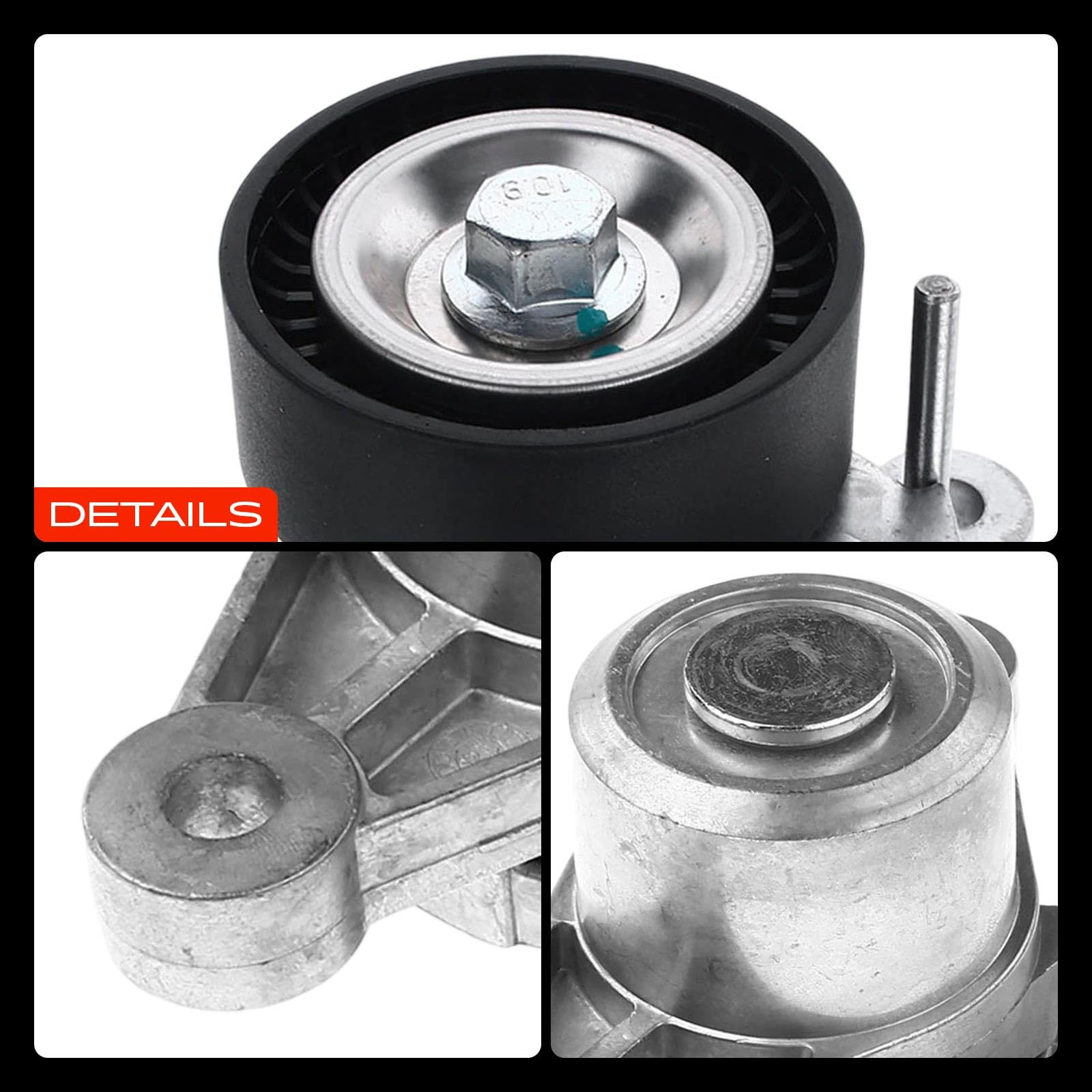 Frankberg Puleggia Guida a Rulli Diesel Compatibile con Berlingo Multispace B9 1.6L 2008 I CU 1.6L 208 I CA CC 1.6L C3 II SC 1.6L Partner Tepee 1.6L Replace# 9677279580