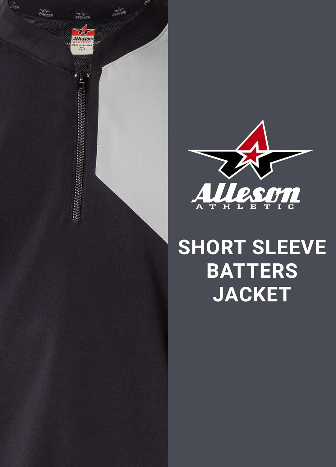 Alleson Athletic Men's Short Sleeve Batters Jacket (Style 3jss21a)