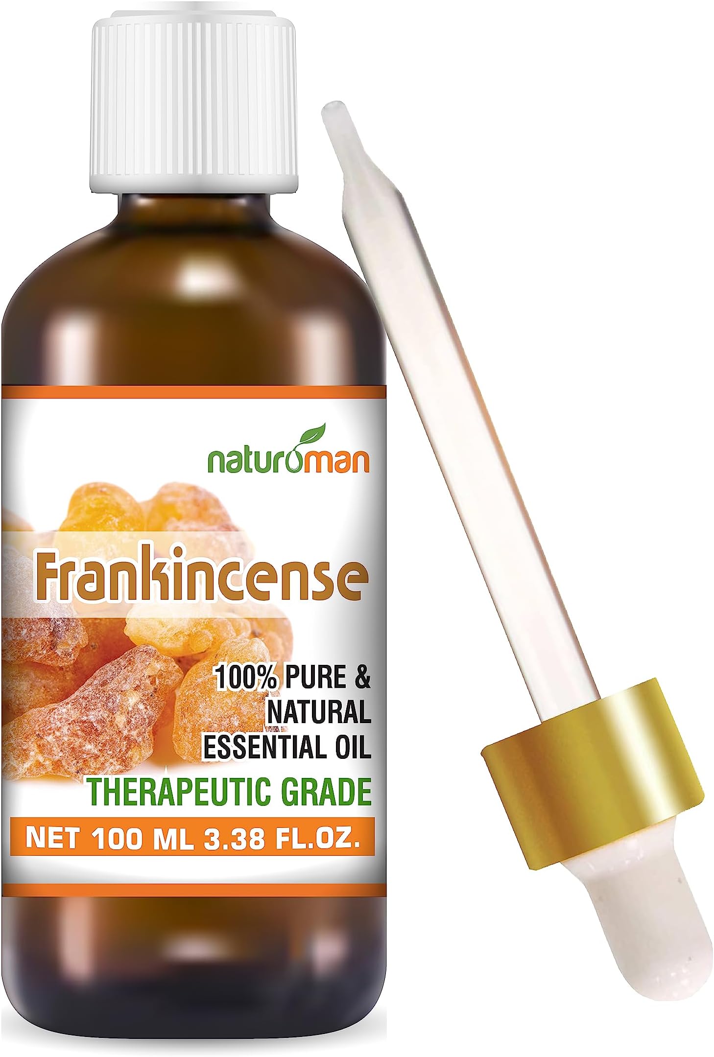 Naturoman Frankincense Essential Oil | For Skin, Hair, Face & Body | Natural & Pure | Suitable for All Skin Types | Multipurpose | Therapeutic Grade | Pack of 1 | 100 ml