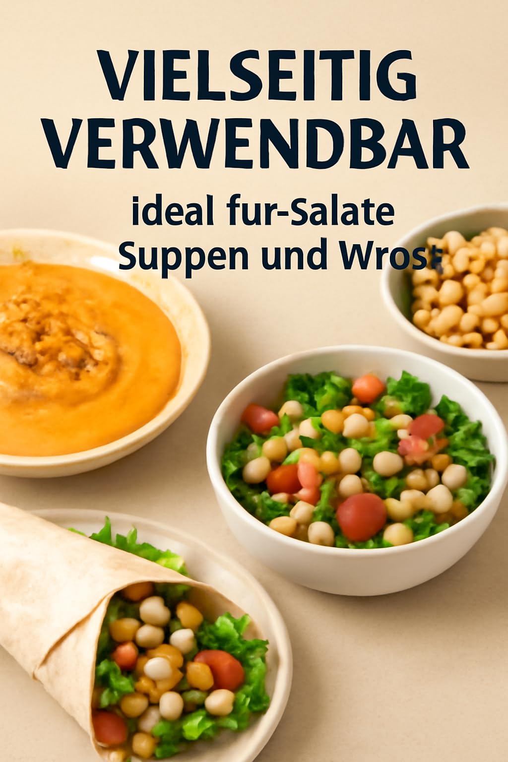 Kichererbsen Getrocknet 25kg - Proteinreich & Naturkost - Vegan Kochen für Eintopf - Premium Qualität für Falafel und Hummus