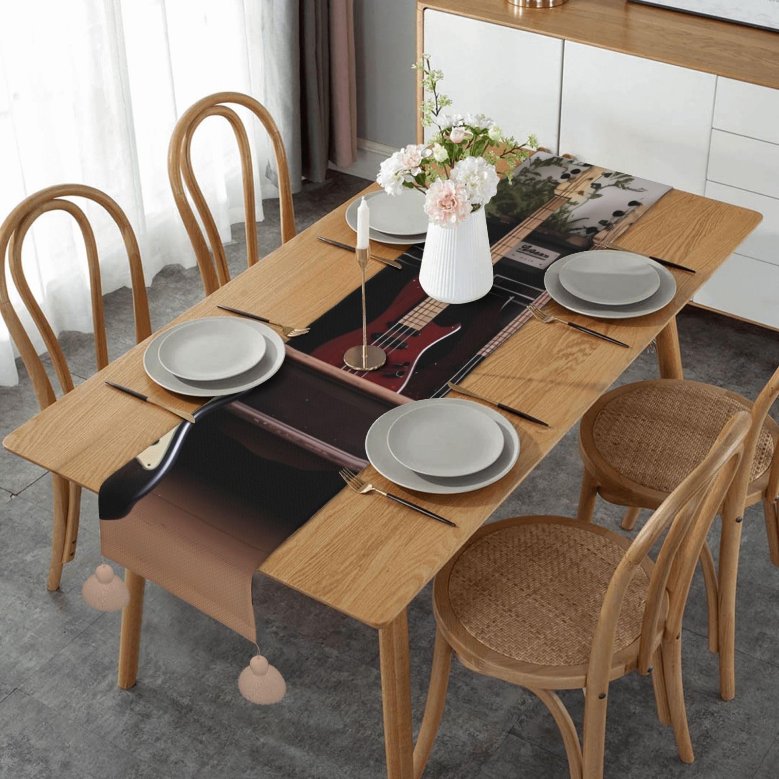 Chemin de table lin pour protéger et embellir votre table de fête d'automne