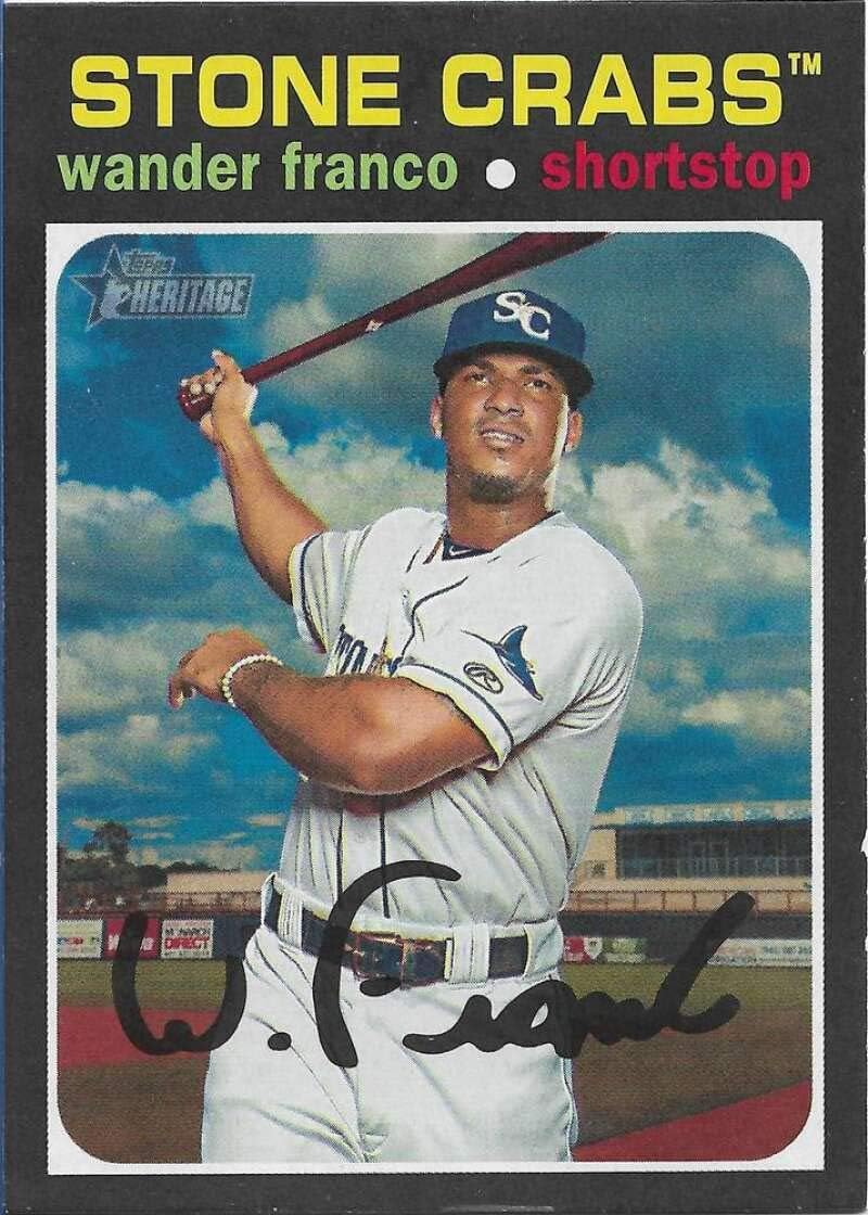 2020 Topps Heritage Minors Baseball #1 Wander Franco Charlotte Stone Crabs Official MILB Minor League Trading Card