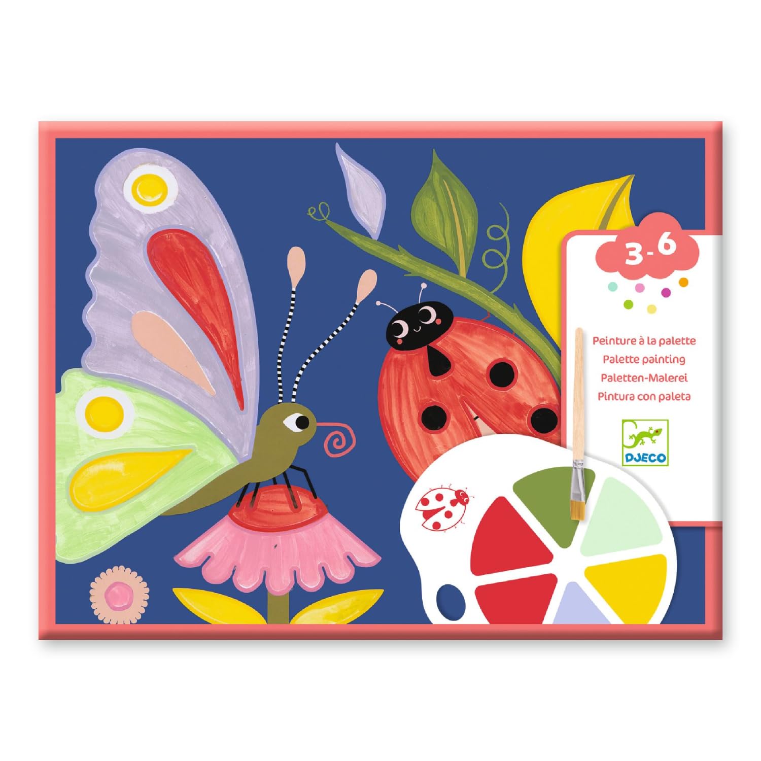 Djeco DJ09134 Palette Painting for Little Ones - Creepy Crawlies