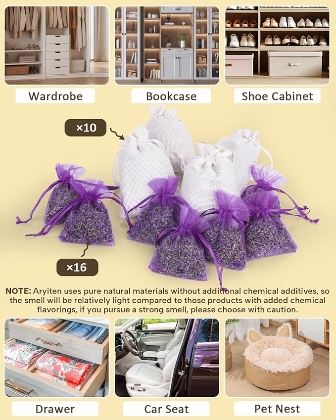 26 Bolsitas de Cedro y Lavanda para Cajones y Armarios miniatura 5