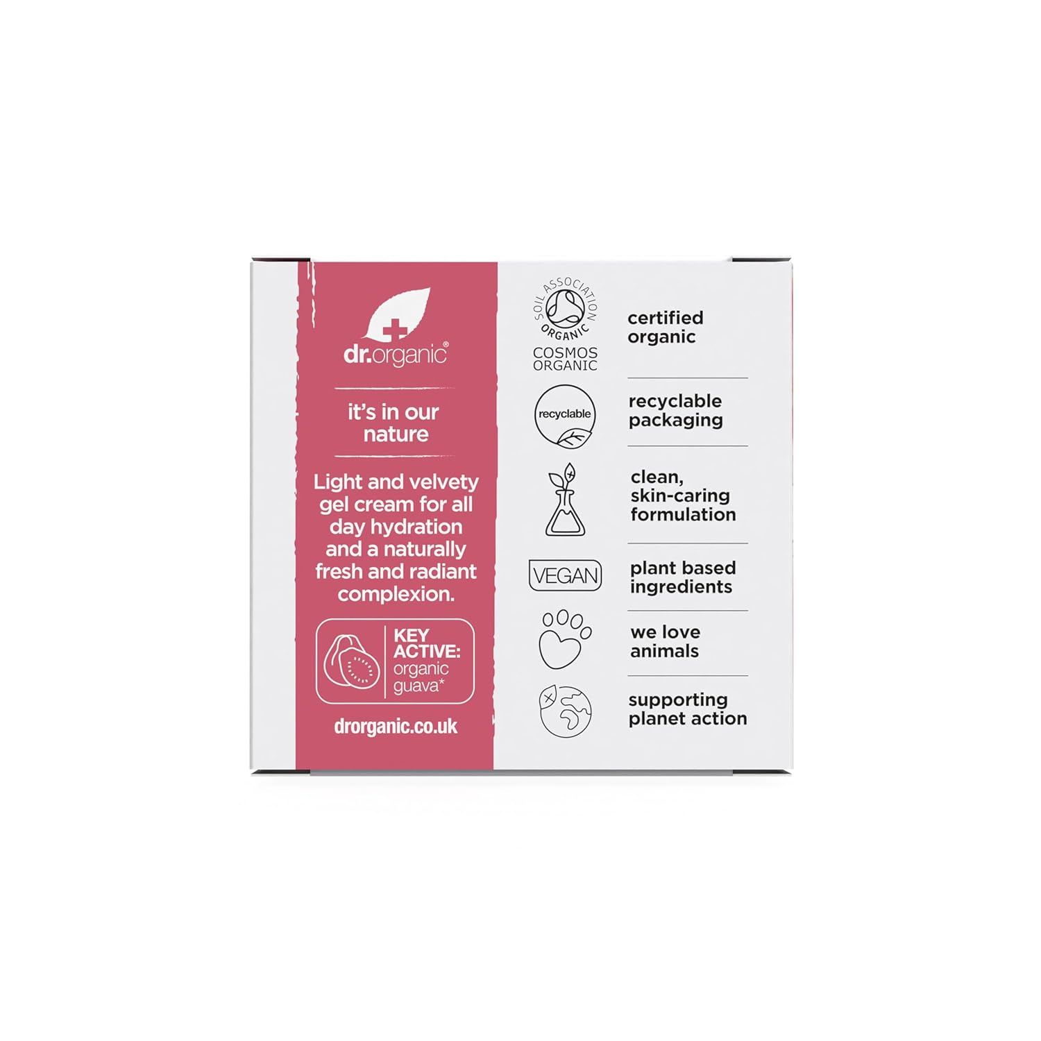 Dr. Organic Vitamin C Gel Moisturizer | Brightening and Moisturizing for Dehydrated Skin, Natural, Vegan, Cruelty-Free, Paraben & SLS Free, Certified Organic, 50 mL / 1.7 fl oz - Image 2