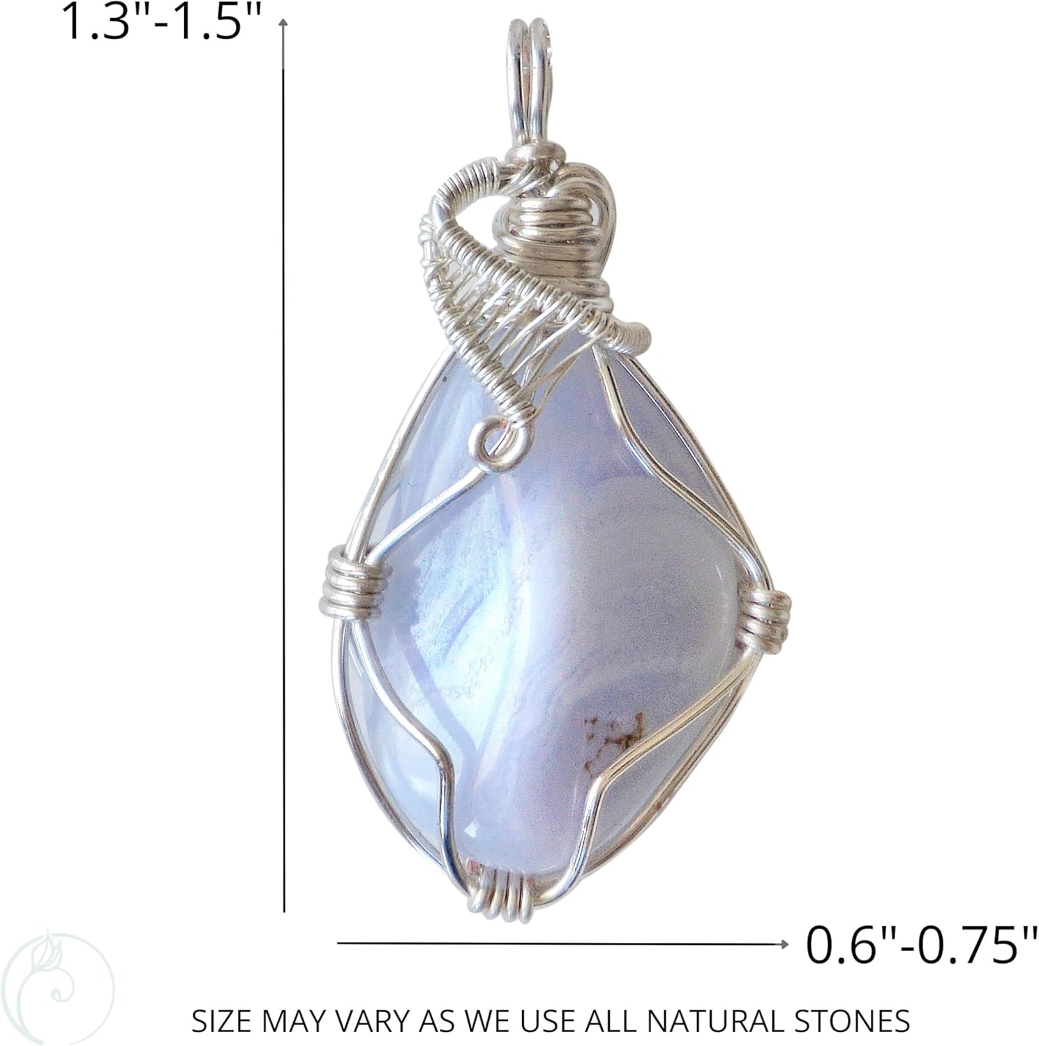 Women's and Men's Birthstone Crystal Necklace Silver Plated-24 Inch Chain - Image 4