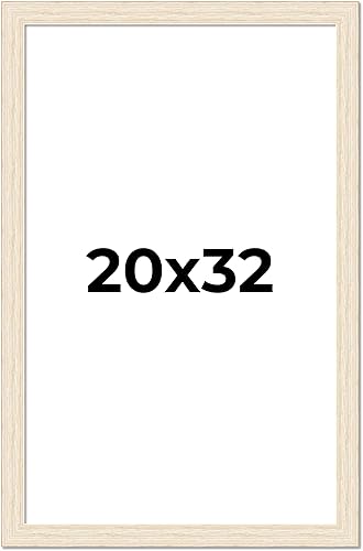 Miniatura 10 de 19x19 Frame White Real Wood Picture Frame Width 1.5 Inches  Interior Frame Depth 0.5 Inches  Barn White Distressed Photo Frame Complete with UV