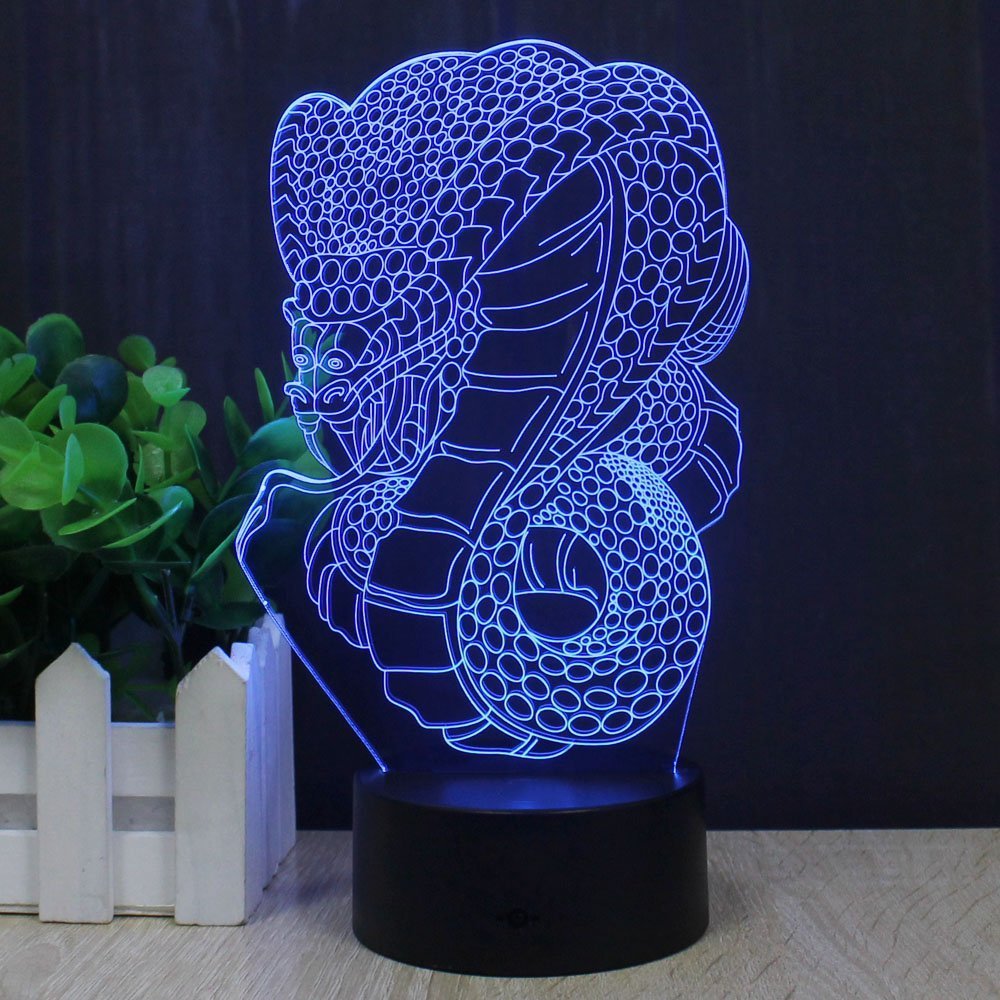HPBN8 Ltd 3D Calcio Night Light Lamp 7 Cambiamento Di Colore LED USB